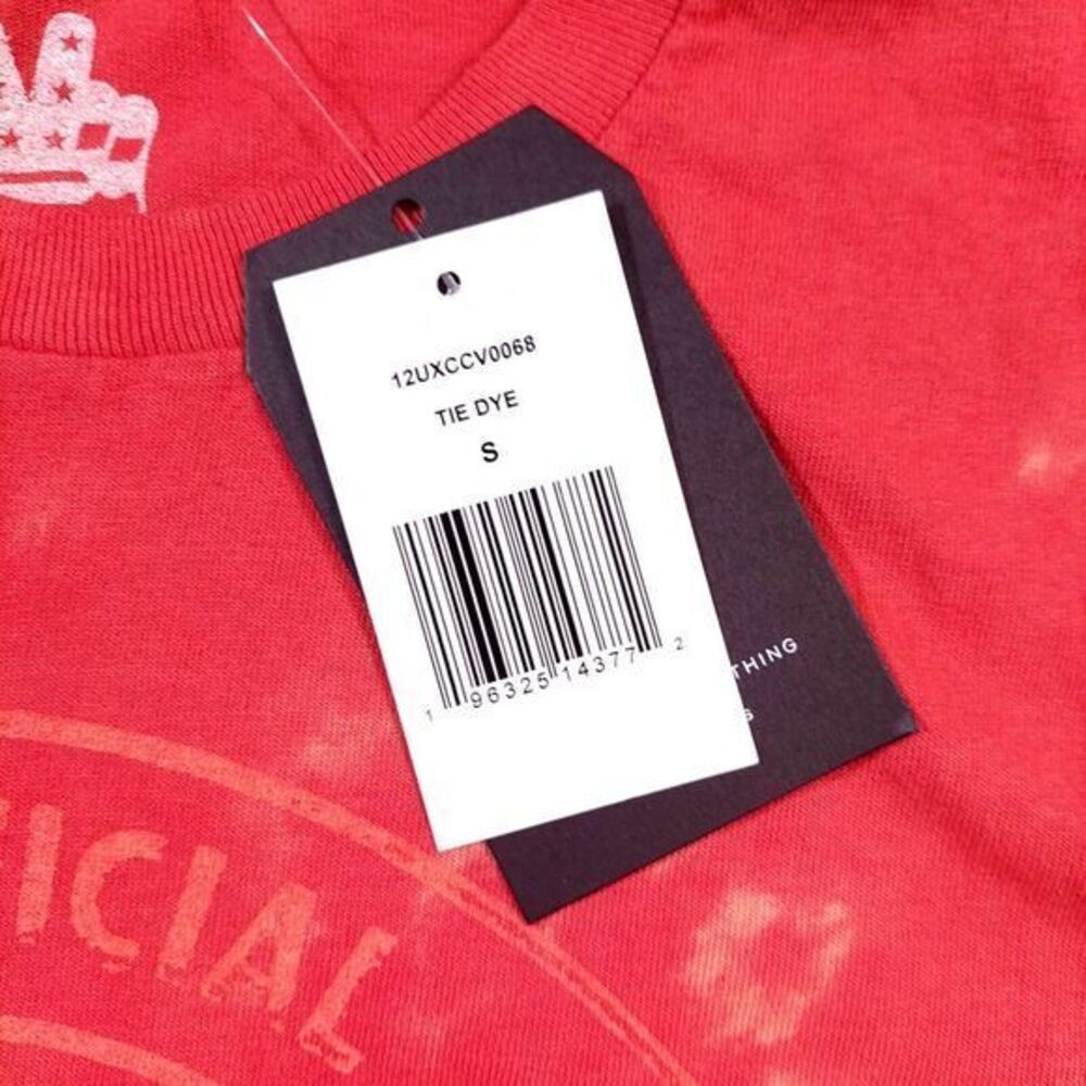 Coca Cola T-shirt Size Small Tie Red Dye Junk‎ Food Tag NWT - Picture 8 of 9